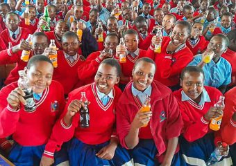Excited Student in School