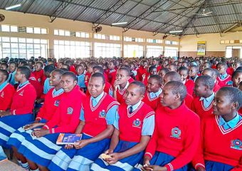 Students at Church Service in School